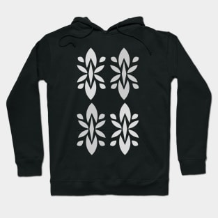 Gray Diamond Pattern Hoodie